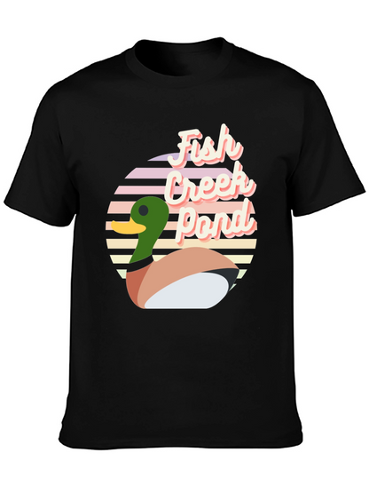 Fish Creek Pond Retro Duck T-Shirt