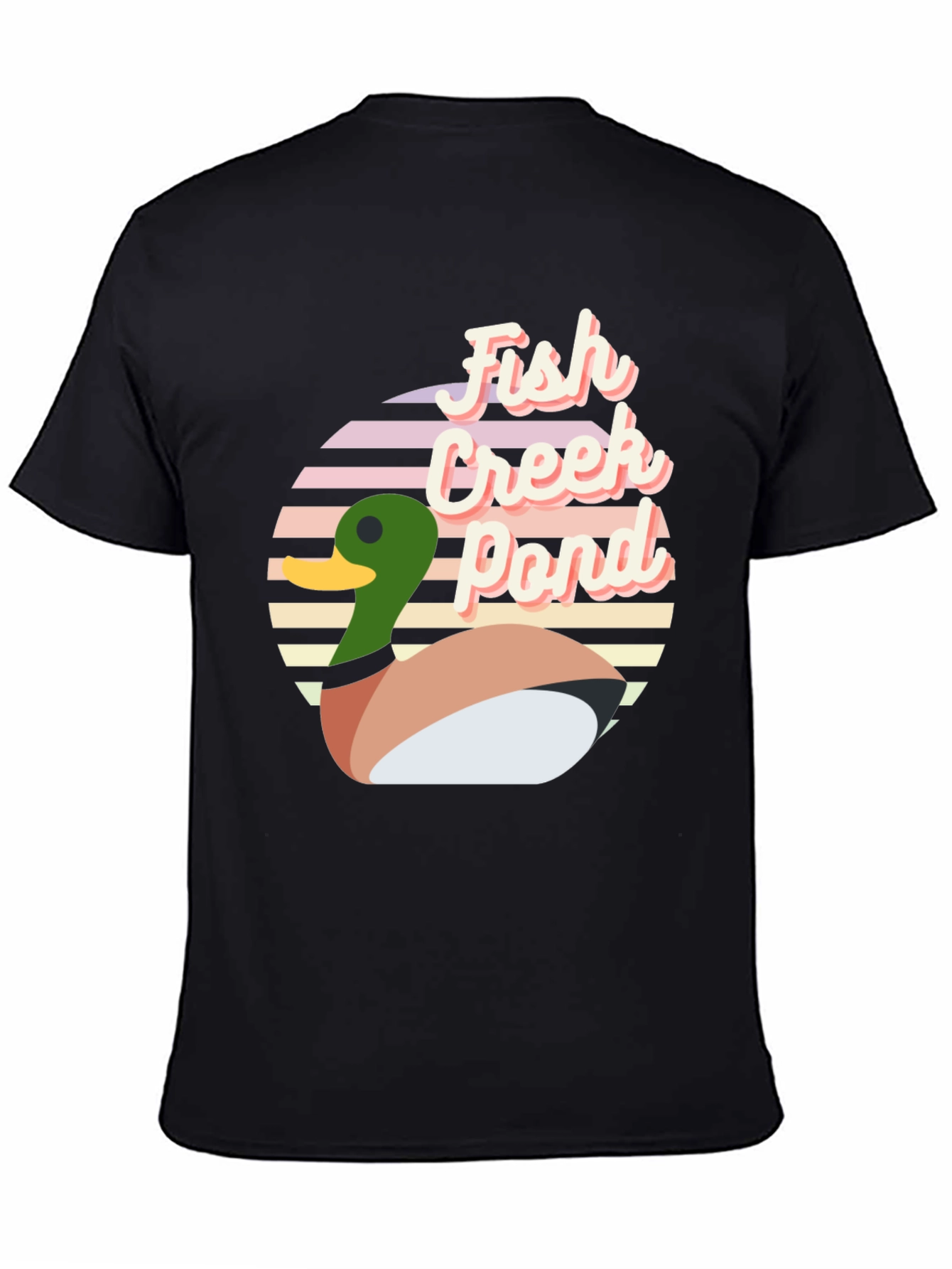 Fish Creek Pond Retro Duck T-Shirt