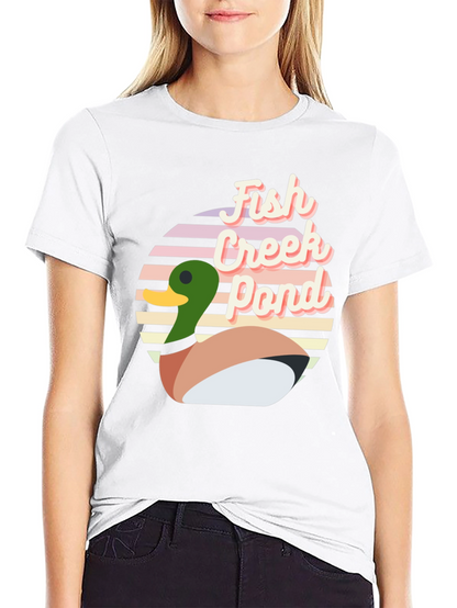 Fish Creek Pond Retro Duck T-Shirt