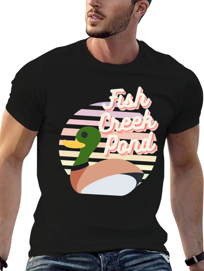 Fish Creek Pond Retro Duck T-Shirt
