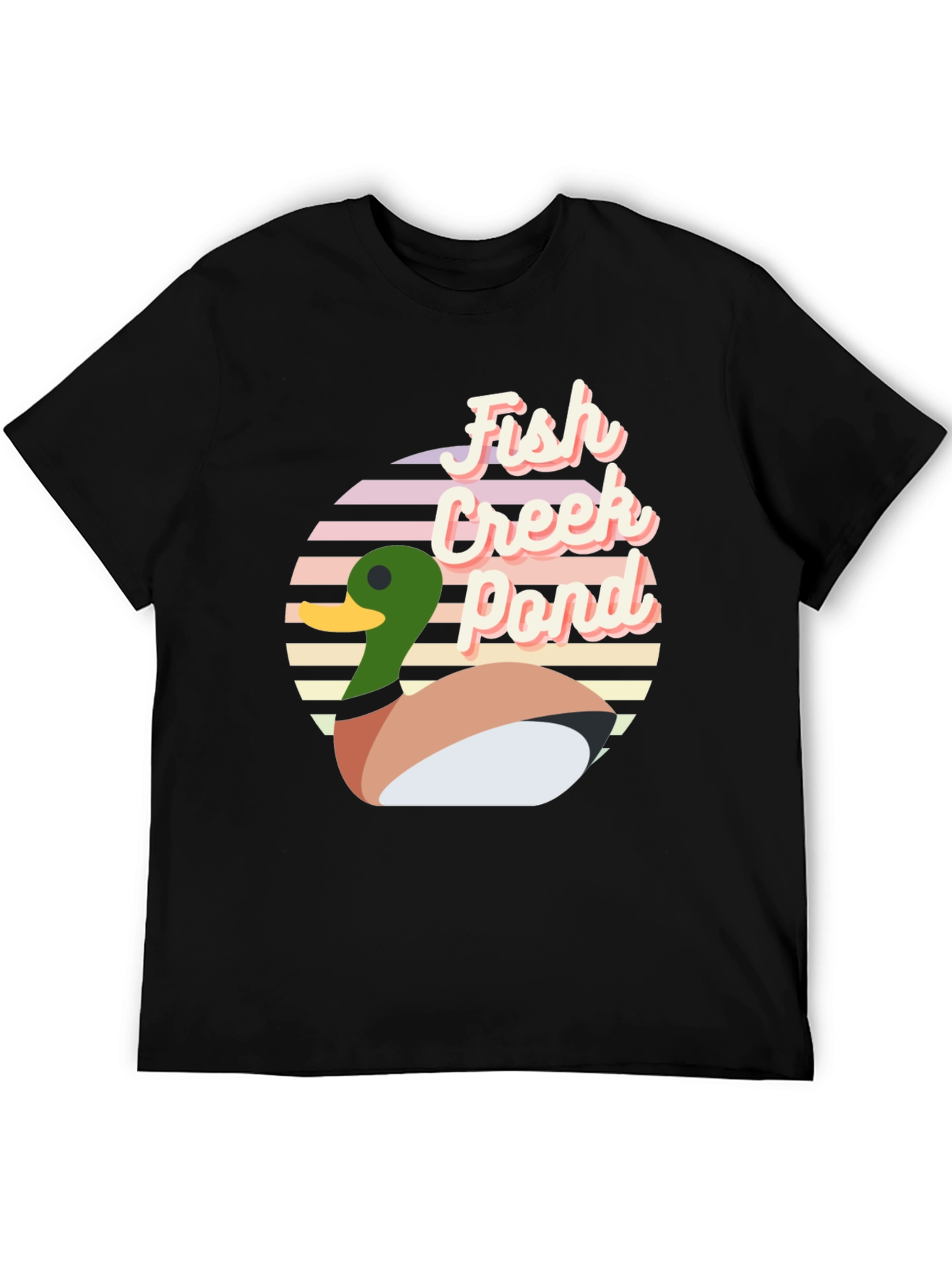 Fish Creek Pond Retro Duck T-Shirt
