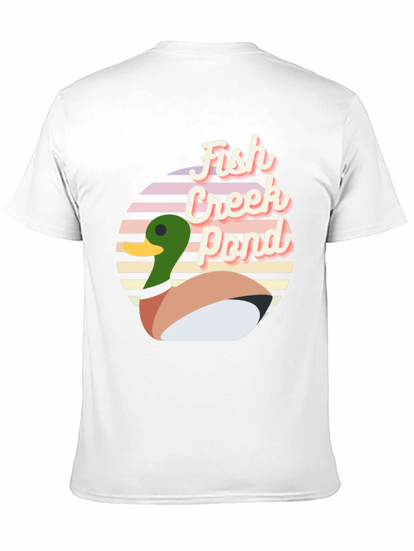 Fish Creek Pond Retro Duck T-Shirt