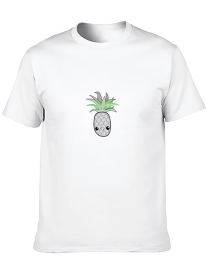 Pineapple Graphic Black T-Shirt