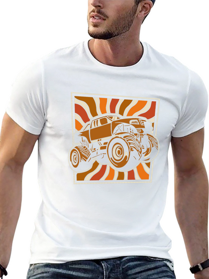 Retro Monster Truck Graphic Tee - Black