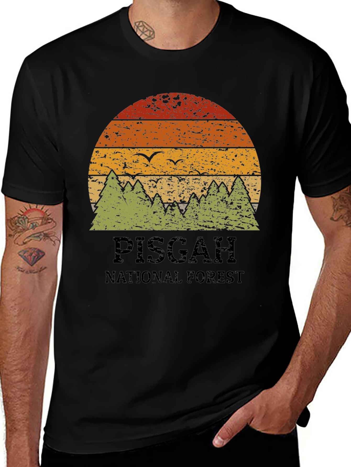 Pisgah National Forest Retro Graphic Tee