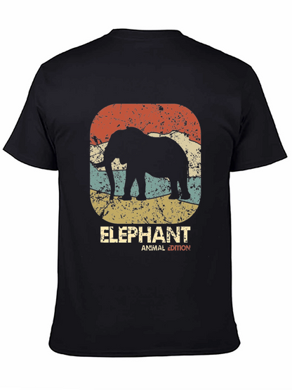 Retro Elephant Graphic Tee - Animal Edition