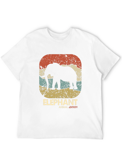 Retro Elephant Graphic Tee - Animal Edition