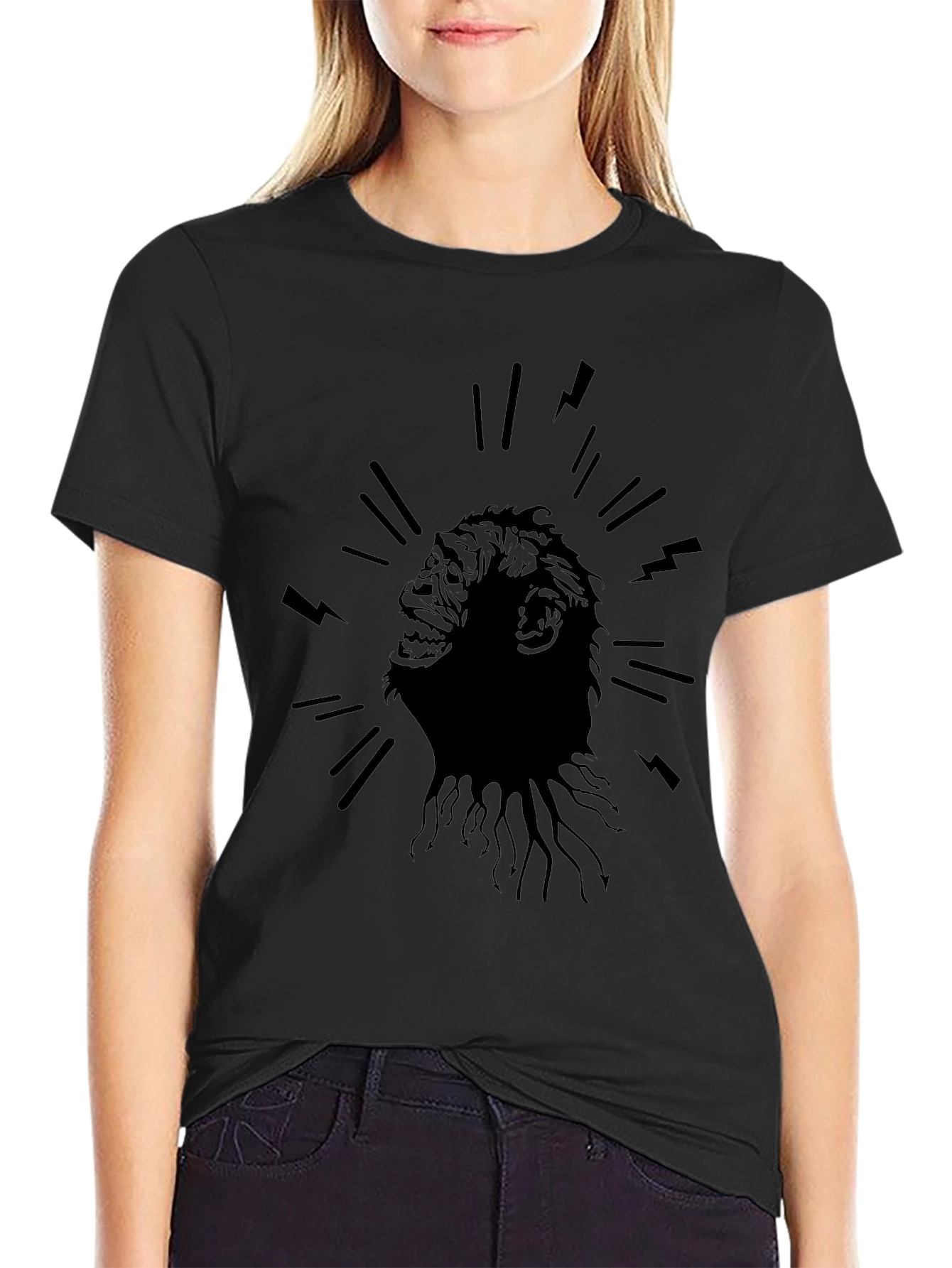 Electric Ape Graphic T-Shirt - Bold Black Tee