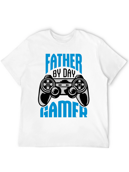 Father By Day Gamer Black T-Shirt