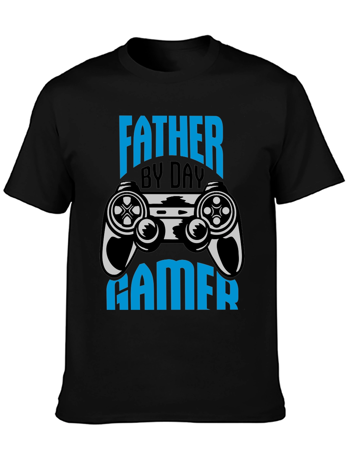 Father By Day Gamer Black T-Shirt
