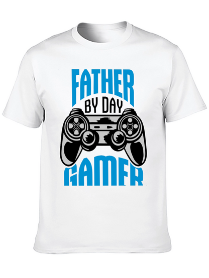 Father By Day Gamer Black T-Shirt