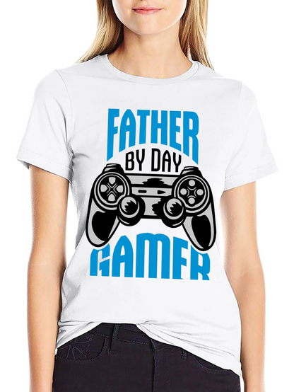 Father By Day Gamer Black T-Shirt