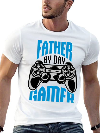 Father By Day Gamer Black T-Shirt