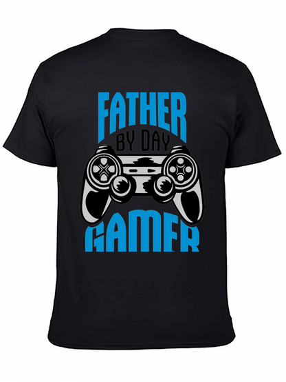 Father By Day Gamer Black T-Shirt