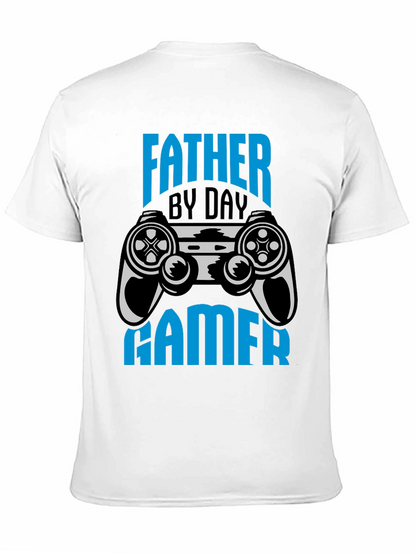 Father By Day Gamer Black T-Shirt