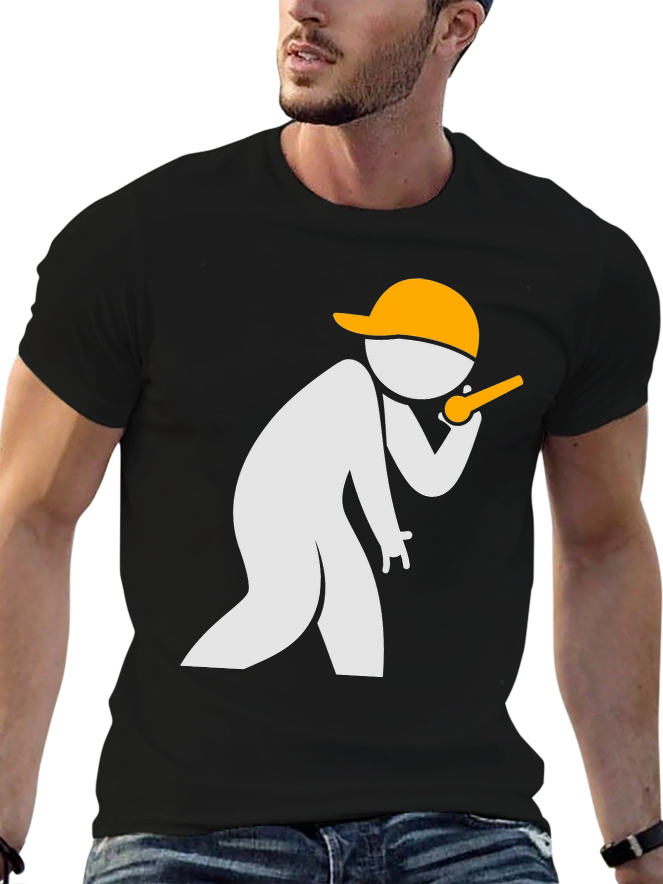 Whistleblower Graphic Tee - Black Casual T-Shirt