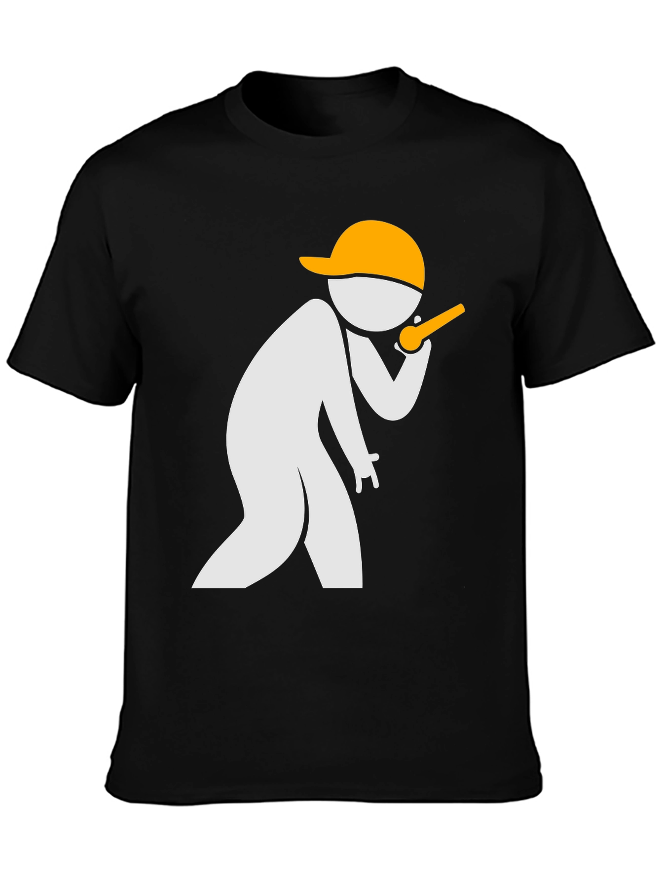Whistleblower Graphic Tee - Black Casual T-Shirt