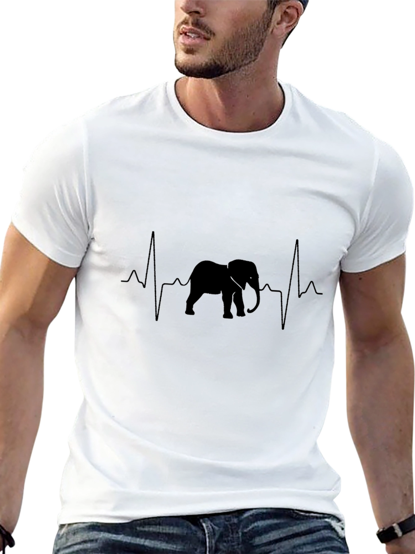Elephant Heartbeat Graphic Tee