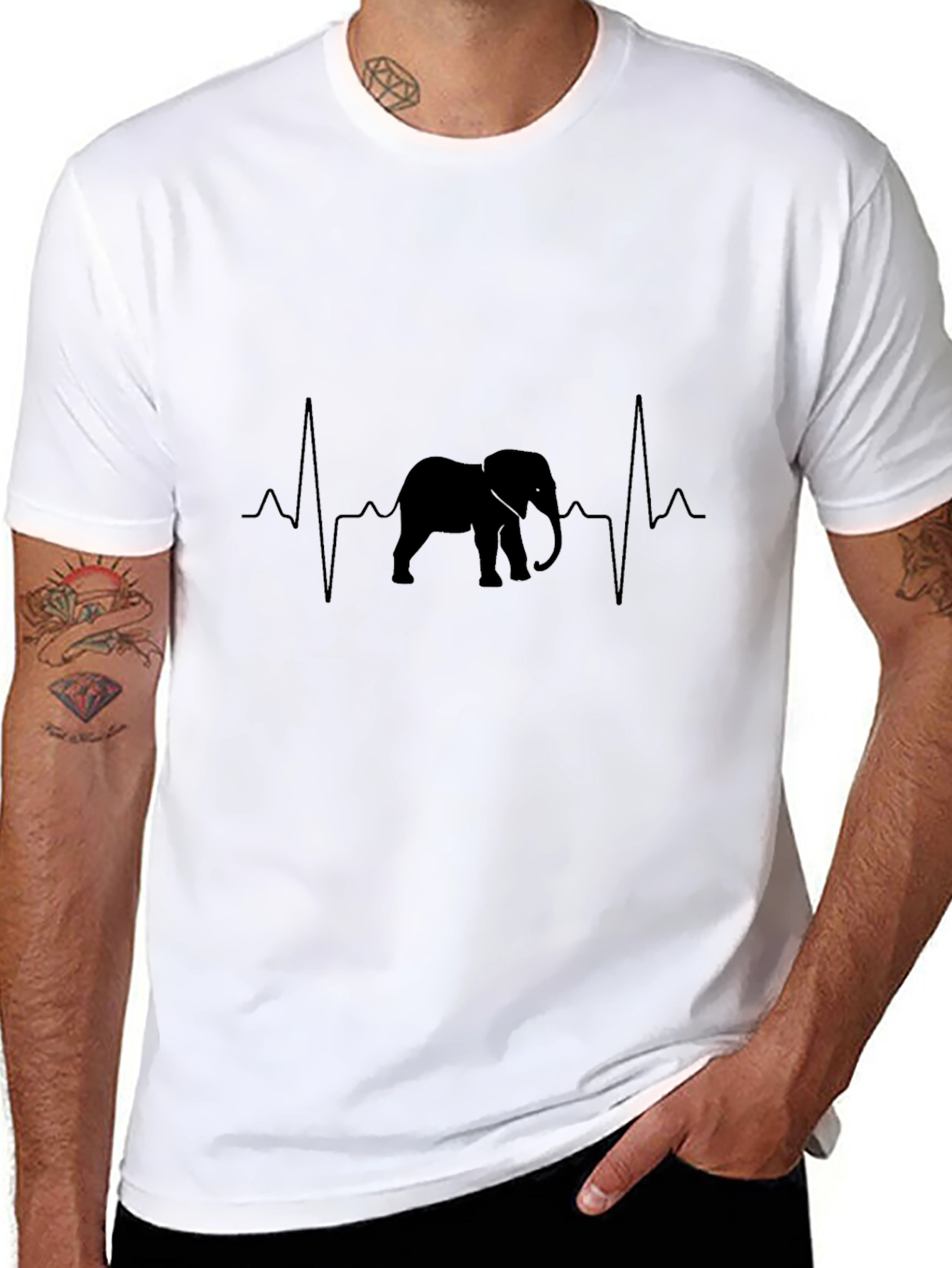 Elephant Heartbeat Graphic Tee