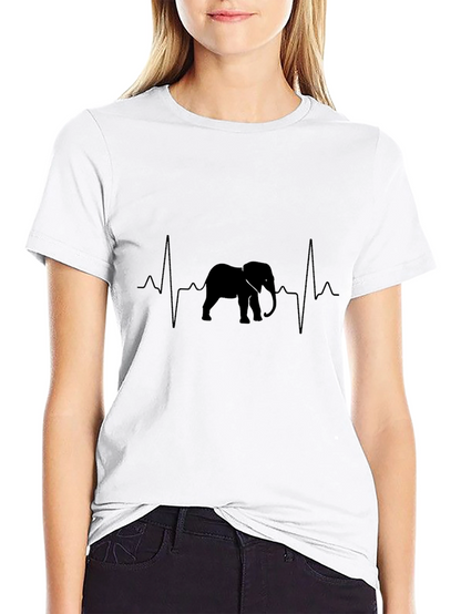 Elephant Heartbeat Graphic Tee
