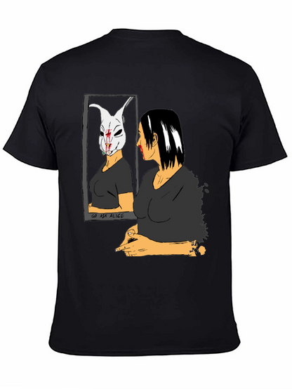 Go Ask Alice Black Graphic T-Shirt