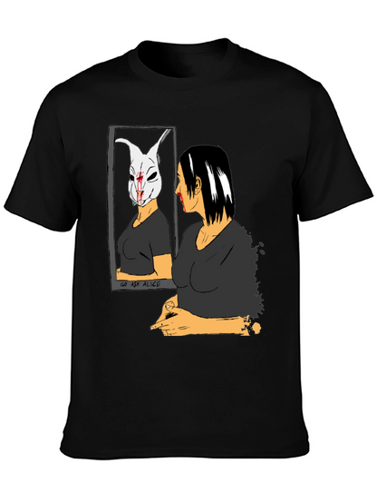 Go Ask Alice Black Graphic T-Shirt