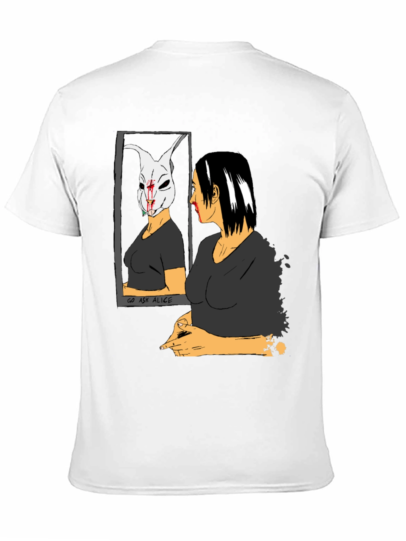Go Ask Alice Black Graphic T-Shirt