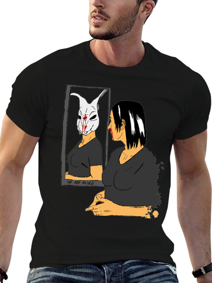 Go Ask Alice Black Graphic T-Shirt