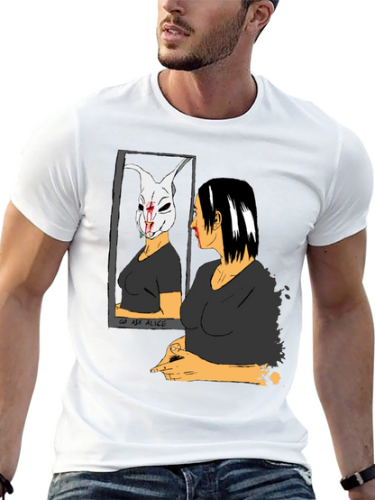 Go Ask Alice Black Graphic T-Shirt