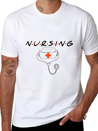 Nursing Friends T-Shirt Nurse Hat Stethoscope Tee