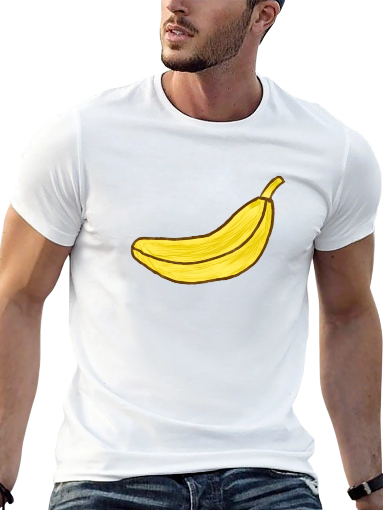 Banana Graphic Black T-Shirt - Funky Fruit Tee