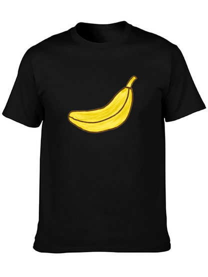 Banana Graphic Black T-Shirt - Funky Fruit Tee