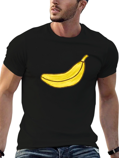 Banana Graphic Black T-Shirt - Funky Fruit Tee