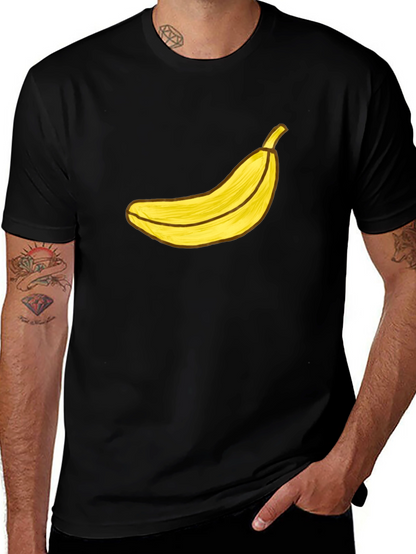 Banana Graphic Black T-Shirt - Funky Fruit Tee