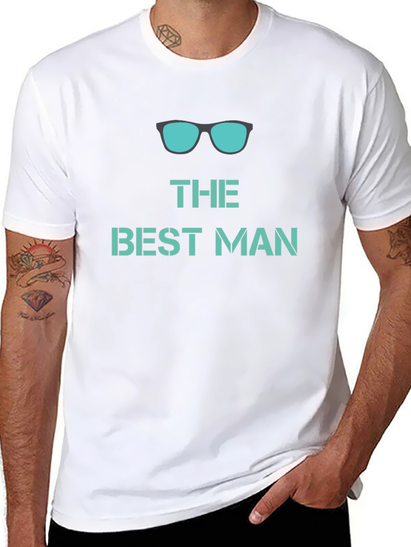 Best Man Crew Neck Graphic T-Shirt