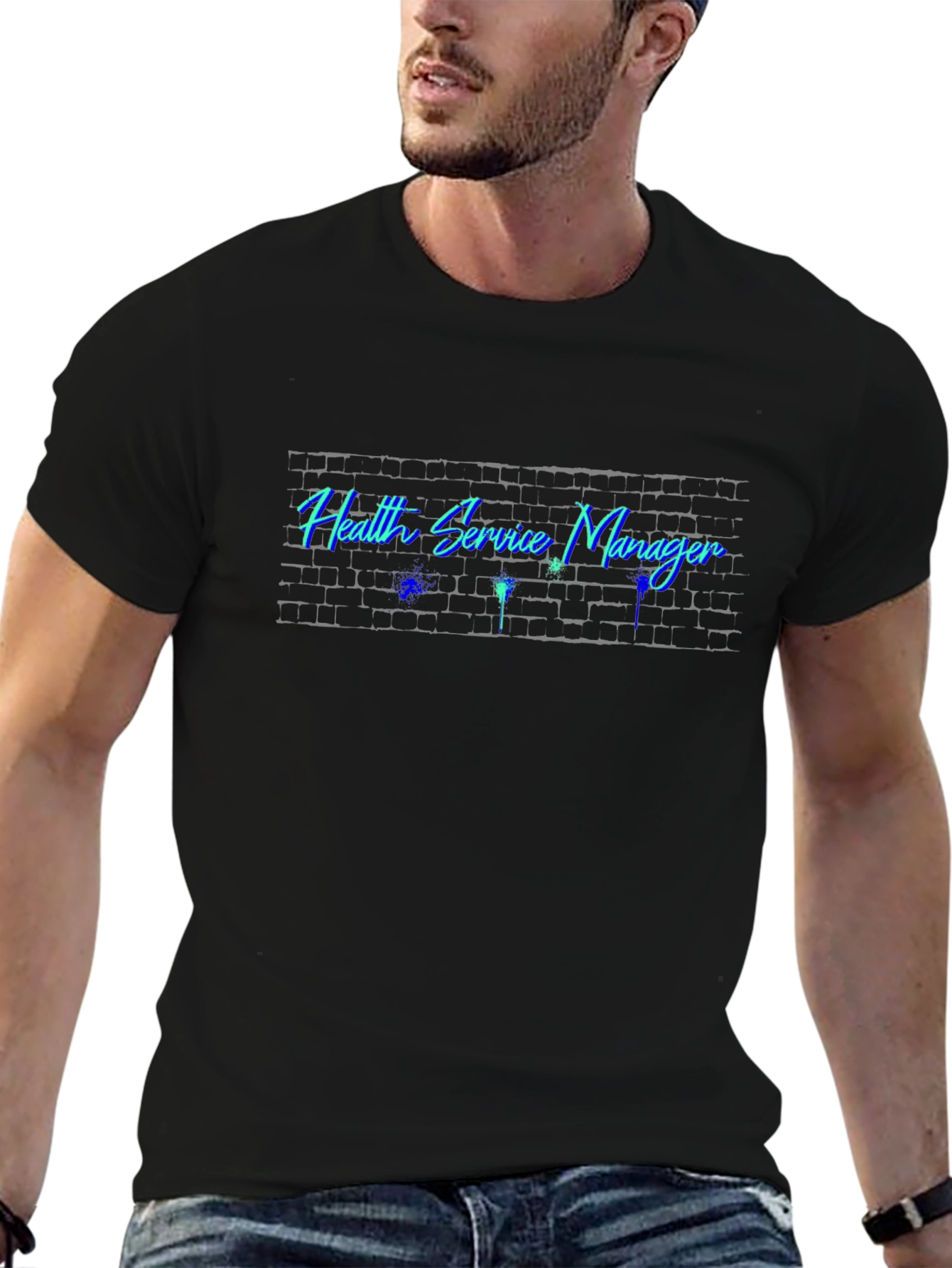 Health Service Manager Graphic Tee - Black