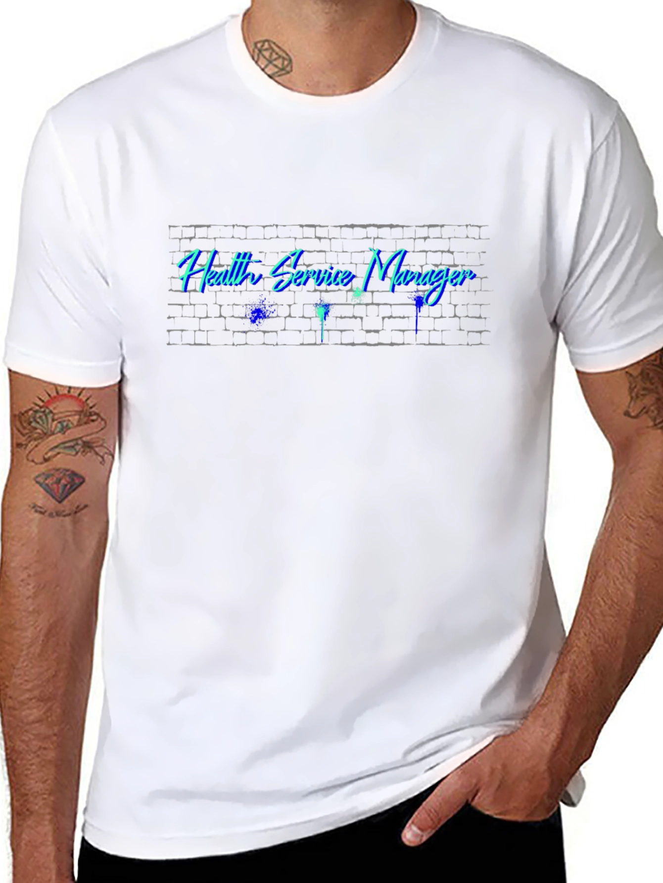 Health Service Manager Graphic Tee - Black