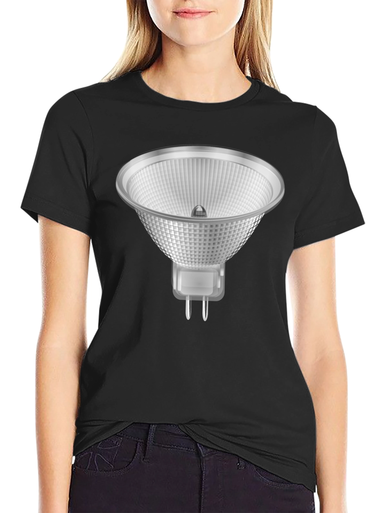 MR16 Halogen Light Bulb Graphic T-Shirt
