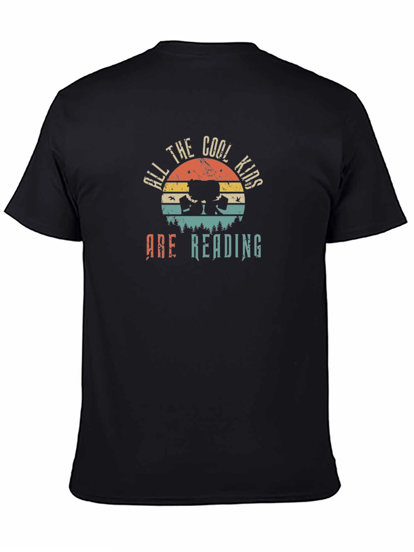Cool Kids Reading T-Shirt Black Unisex