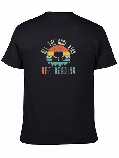 Cool Kids Reading T-Shirt Black Unisex