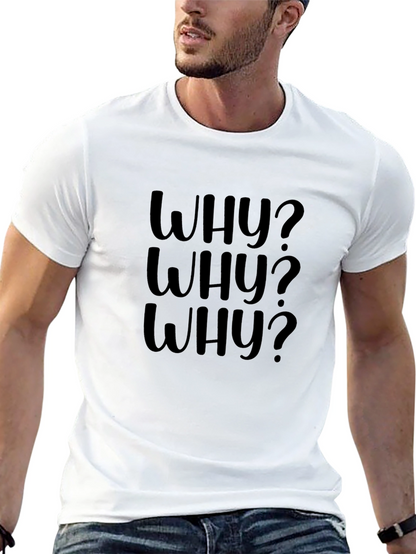 Why? Graphic Print Black T-Shirt