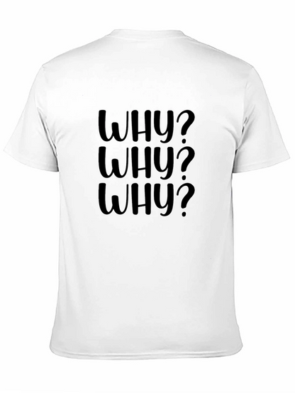 Why? Graphic Print Black T-Shirt