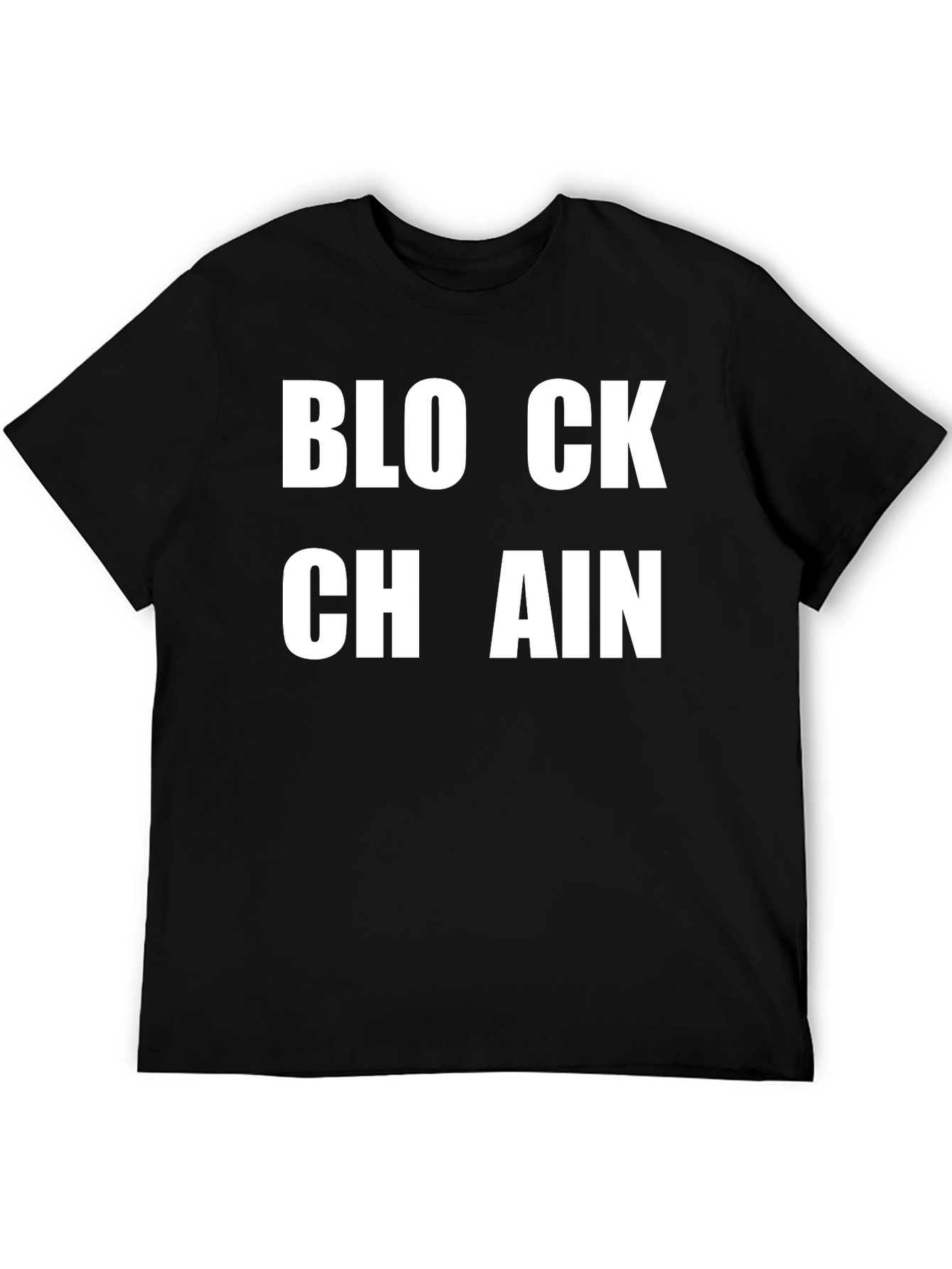 Blockchain Graphic Tee - Black Cotton T-Shirt
