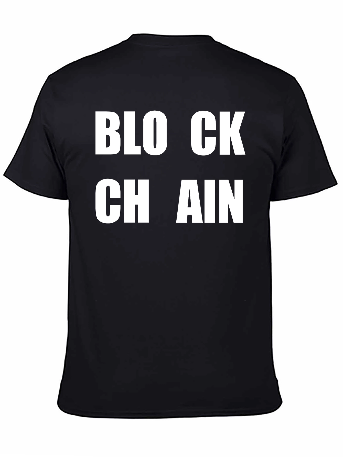 Blockchain Graphic Tee - Black Cotton T-Shirt