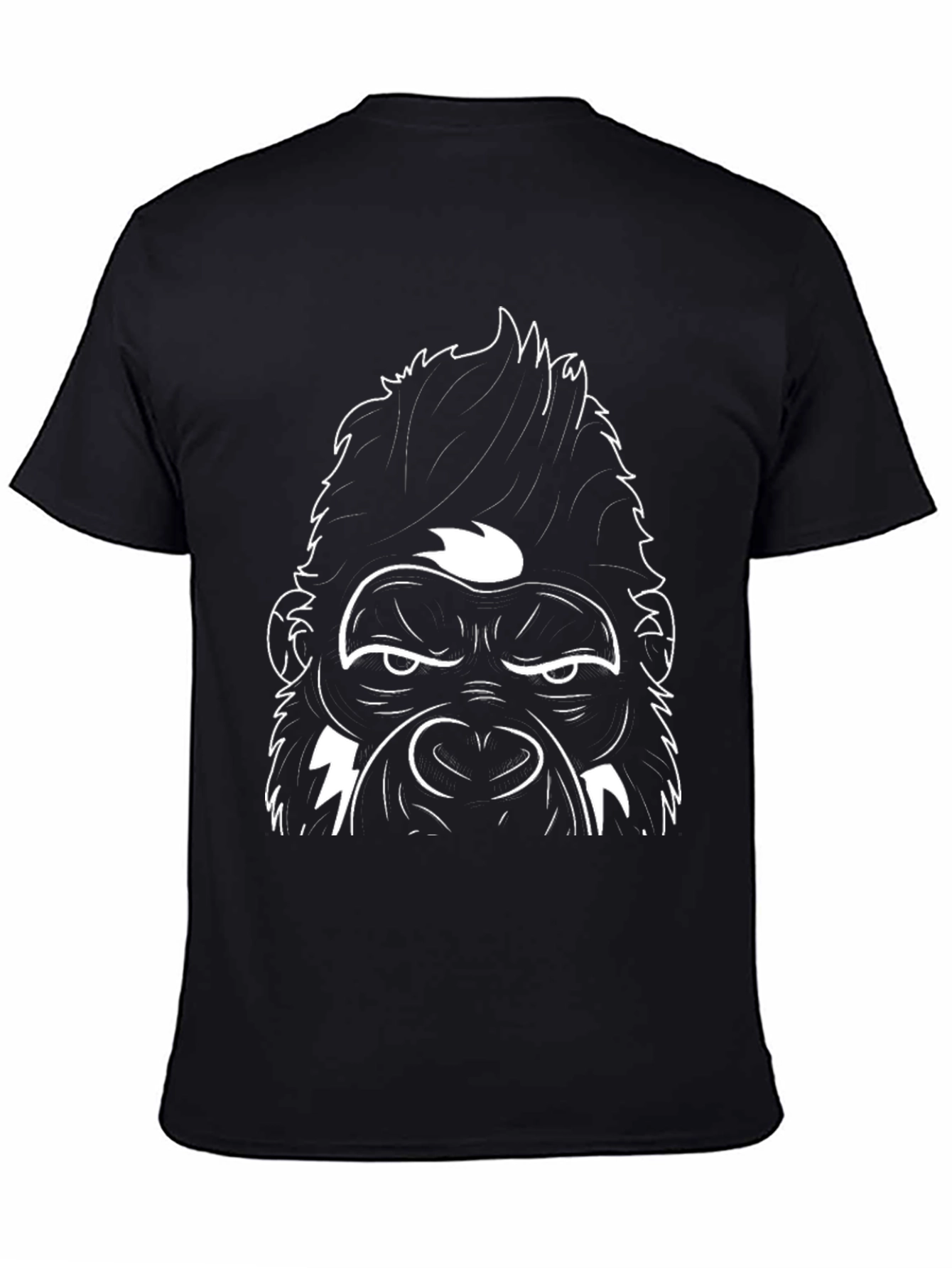 Black Gorilla Graphic Tee - Bold Streetwear Style