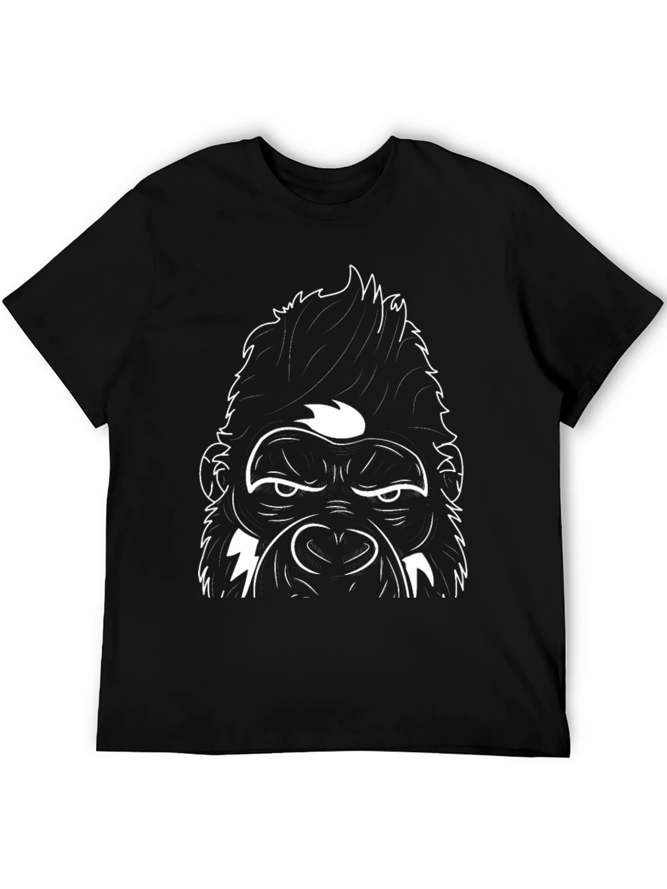 Black Gorilla Graphic Tee - Bold Streetwear Style