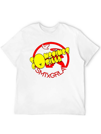 SMTXGRLA Gorillaz Graphic Print Black T-Shirt