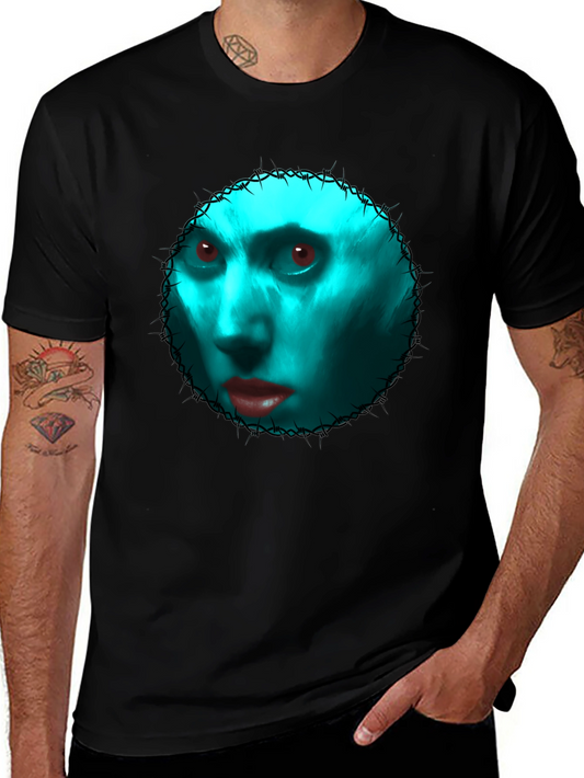 Gothic Blue Face Graphic Tee