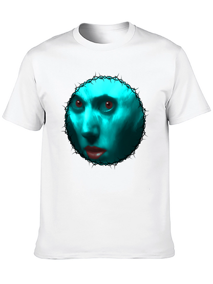 Gothic Blue Face Graphic Tee