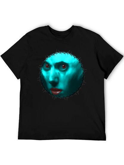 Gothic Blue Face Graphic Tee